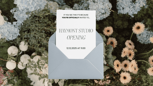 Celebrate in Style: Haymont Studio Launches Online with Personalized Keepsakes