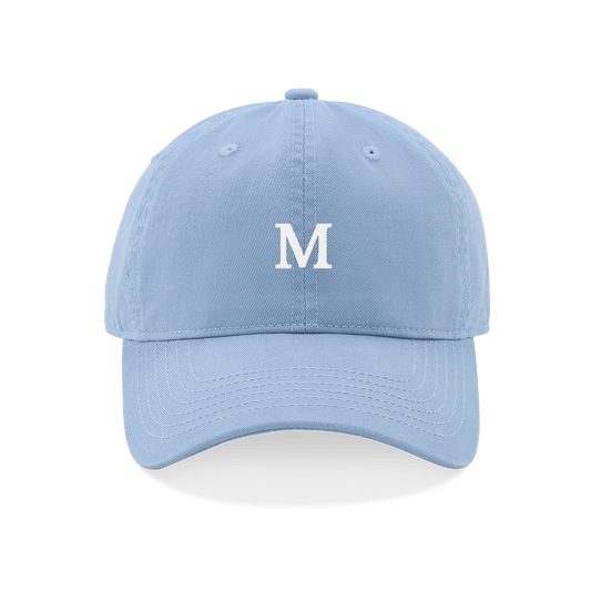 Sky Blue Monogrammed Hat