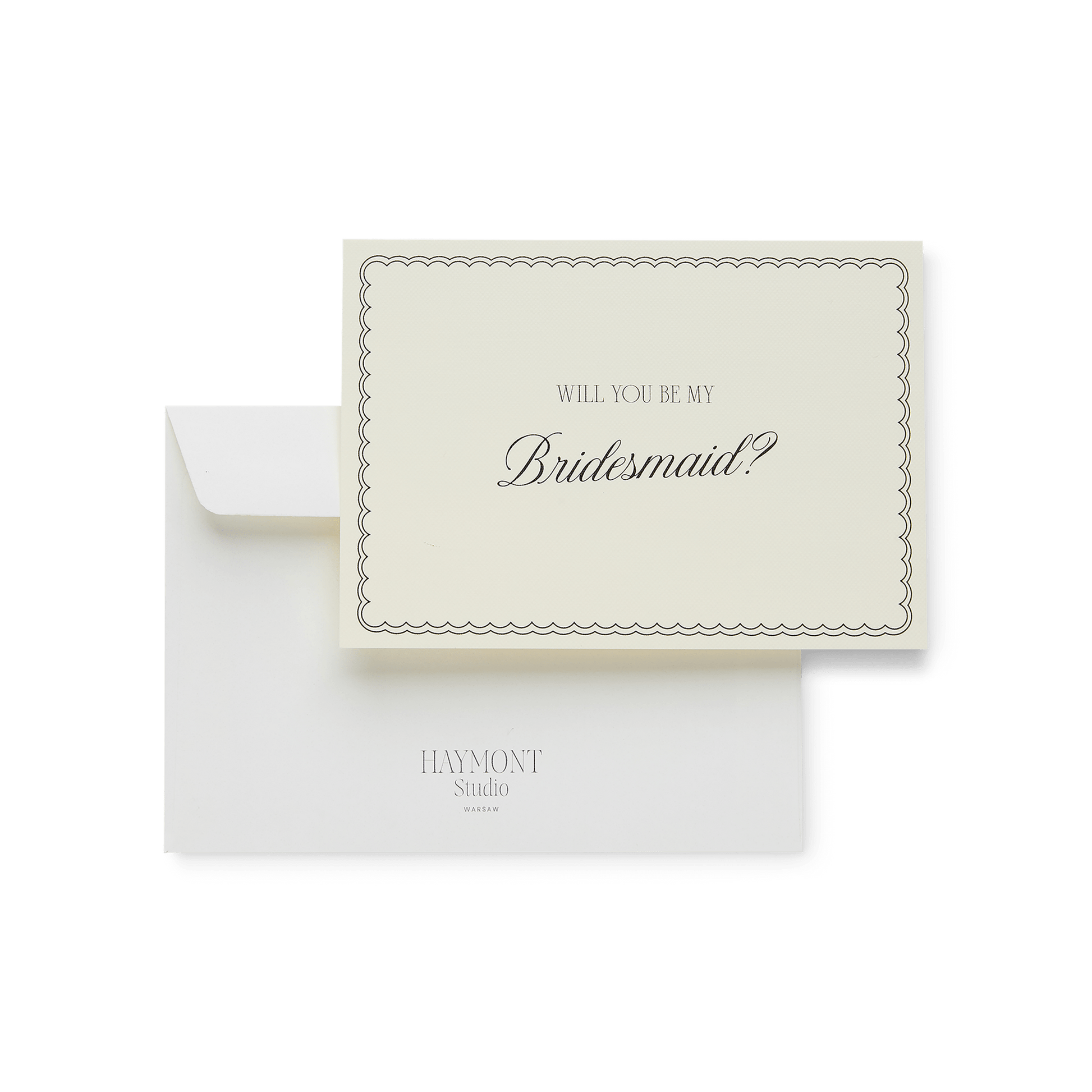 Kartka dla Druhny "Will you be my Bridesmaid" wraz z koperta