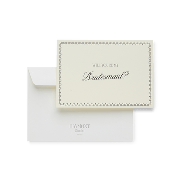 Kartka dla Druhny "Will you be my Bridesmaid" wraz z koperta