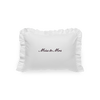 White Pillowcase with "Miss to Mrs embroidery 