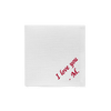 White linen napkin with your personalised writing