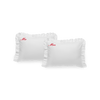 Pillowcases "Mr" and Mrs" with dark red embroidery